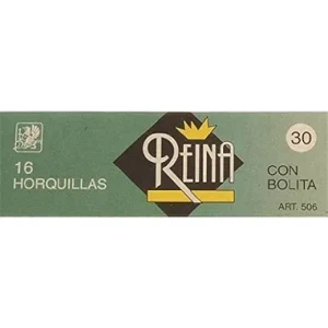   Ganchos Reina Nº30 con Bolita Negros